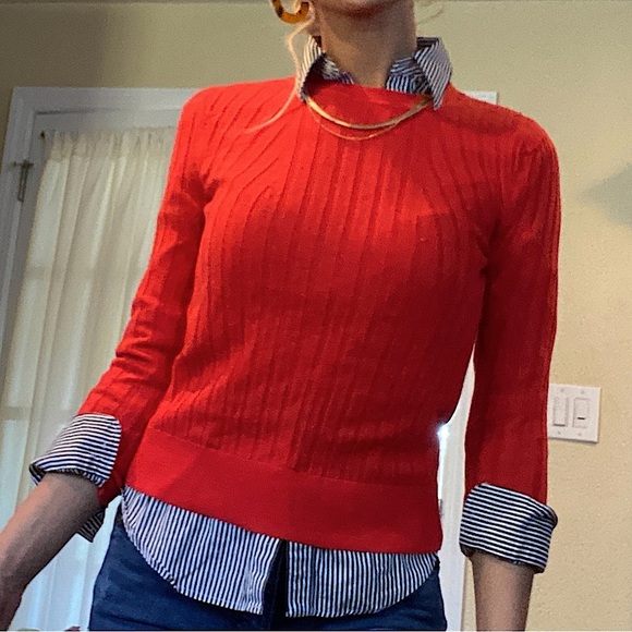 Banana republic merino wool ribbed sweater - Picture 3 of 9